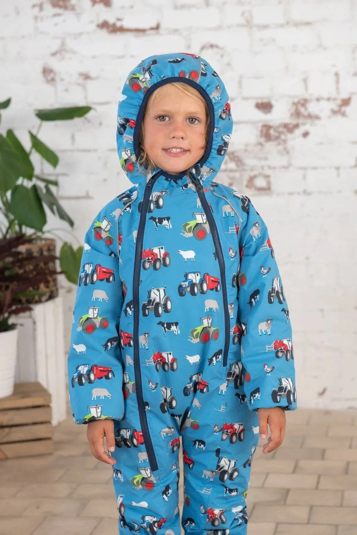 Lighthouse Kids Jamie Padded Puddlesuit -FARM
