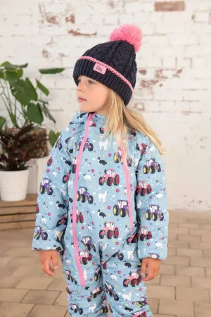 Lighthouse Kids Jamie Padded Puddlesuit -SKY BLUE