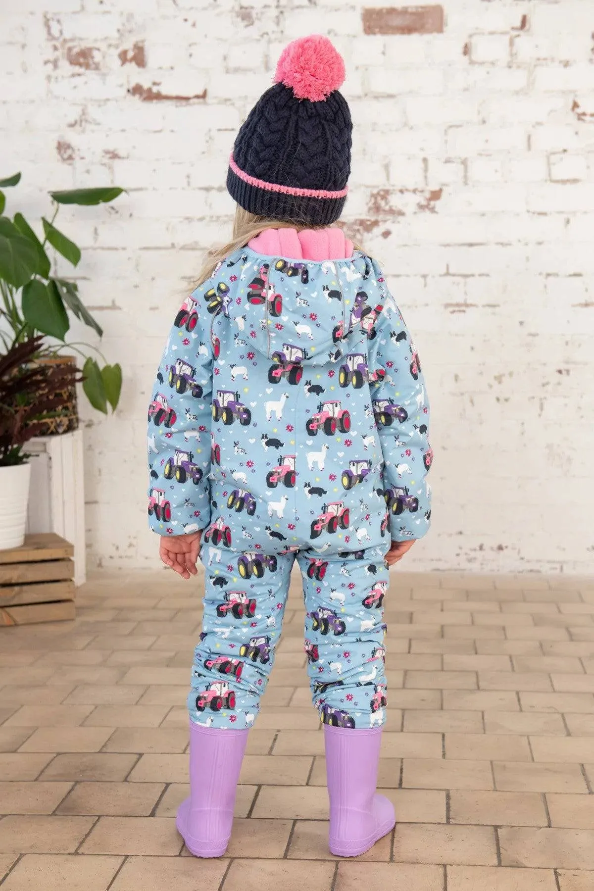 Lighthouse Kids Jamie Padded Puddlesuit -SKY BLUE