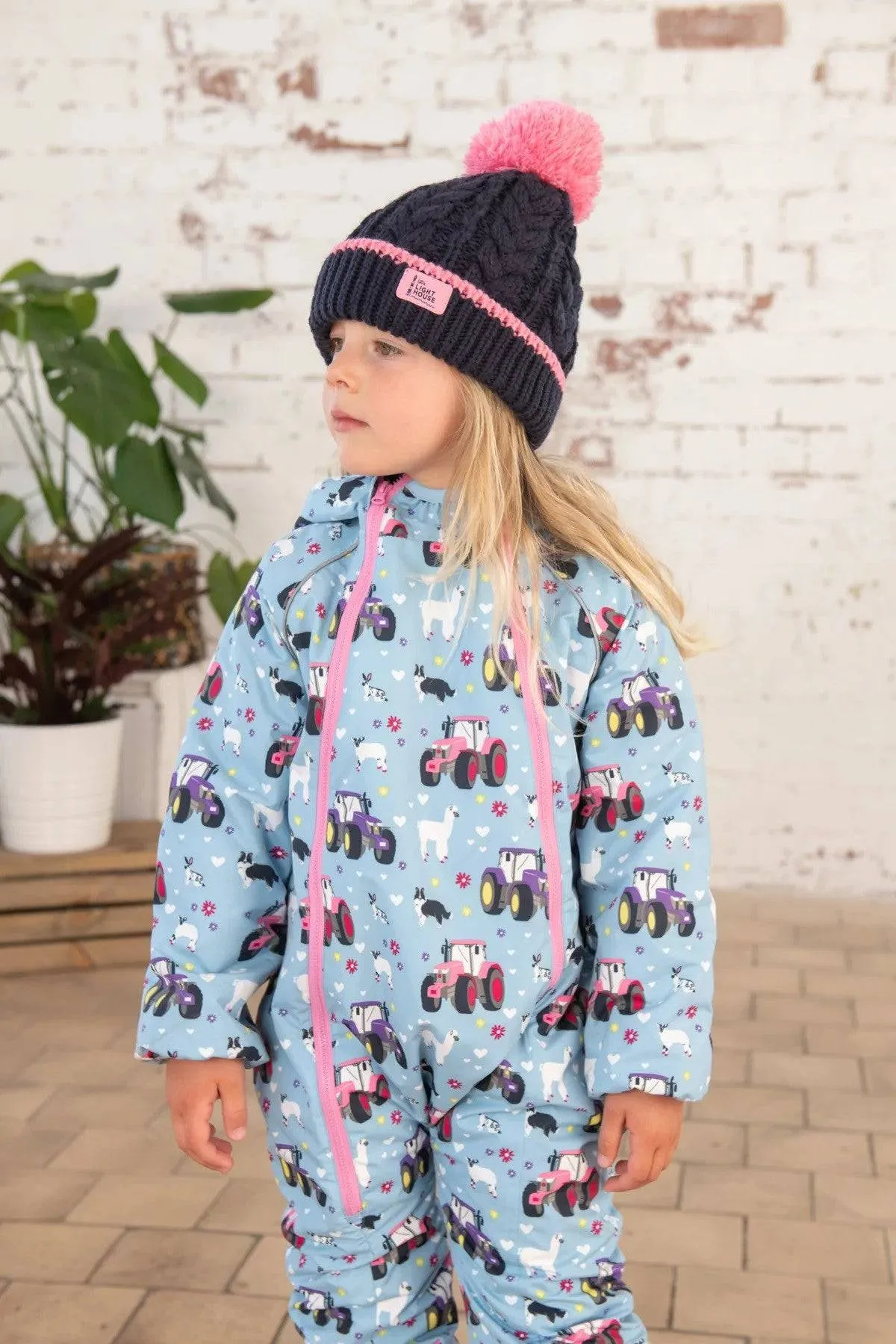 Lighthouse Kids Jamie Padded Puddlesuit -SKY BLUE