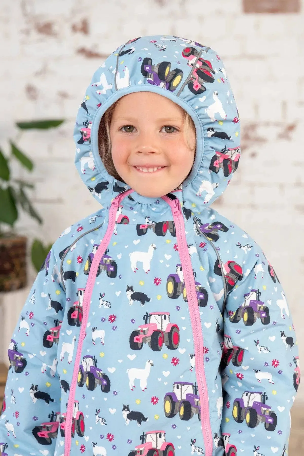 Lighthouse Kids Jamie Padded Puddlesuit -SKY BLUE