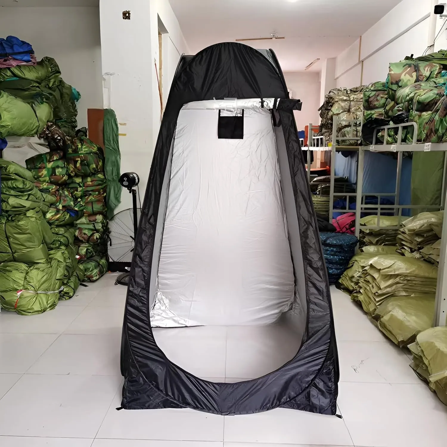 [lilaBelle]【-Season Privacy Shelter】 Thickened Portable Outdoor Tent with Iron Frame & Windproof Design, Instant Pop-Up Changing Room for Camping Beach Hiking, Includes 4 Stakes & Storage Bag