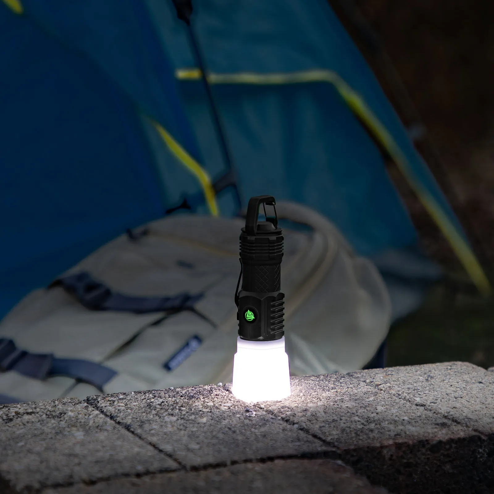 LitezAll 200LM Rechargeable Pocket Flashlight Lantern with Carabiner 4-Pack Gift Box