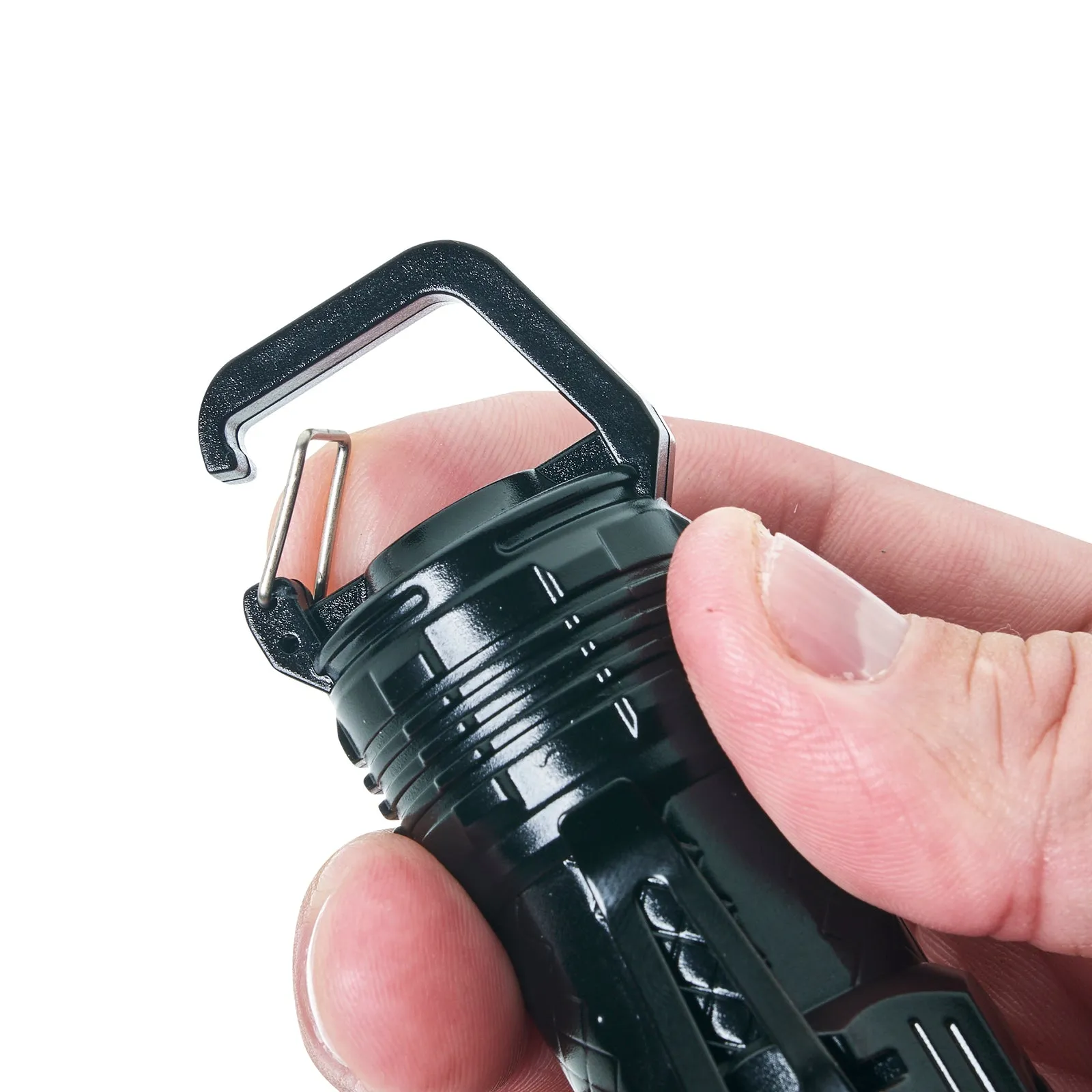 LitezAll 200LM Rechargeable Pocket Flashlight Lantern with Carabiner 4-Pack Gift Box