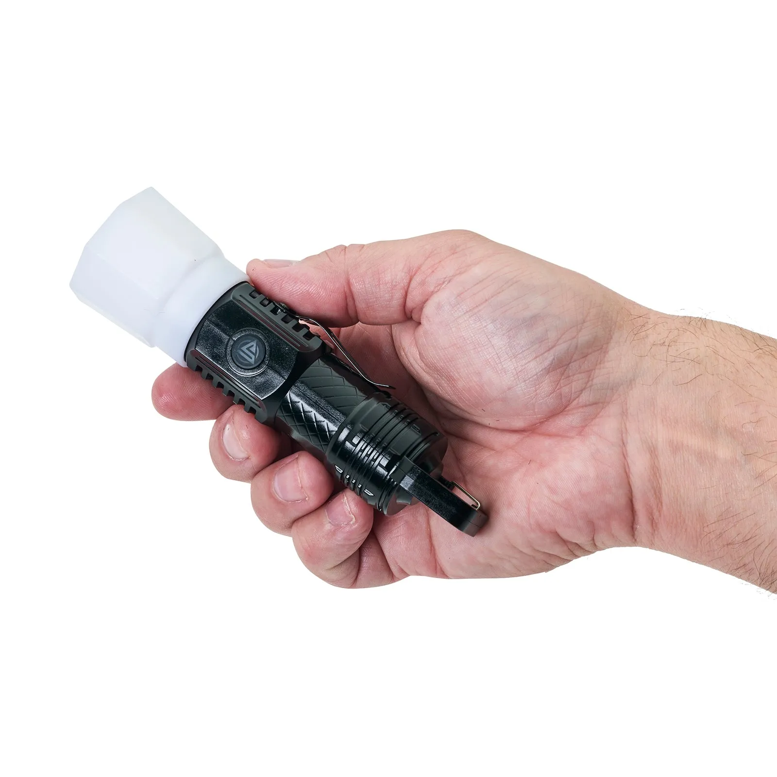 LitezAll 200LM Rechargeable Pocket Flashlight Lantern with Carabiner 4-Pack Gift Box