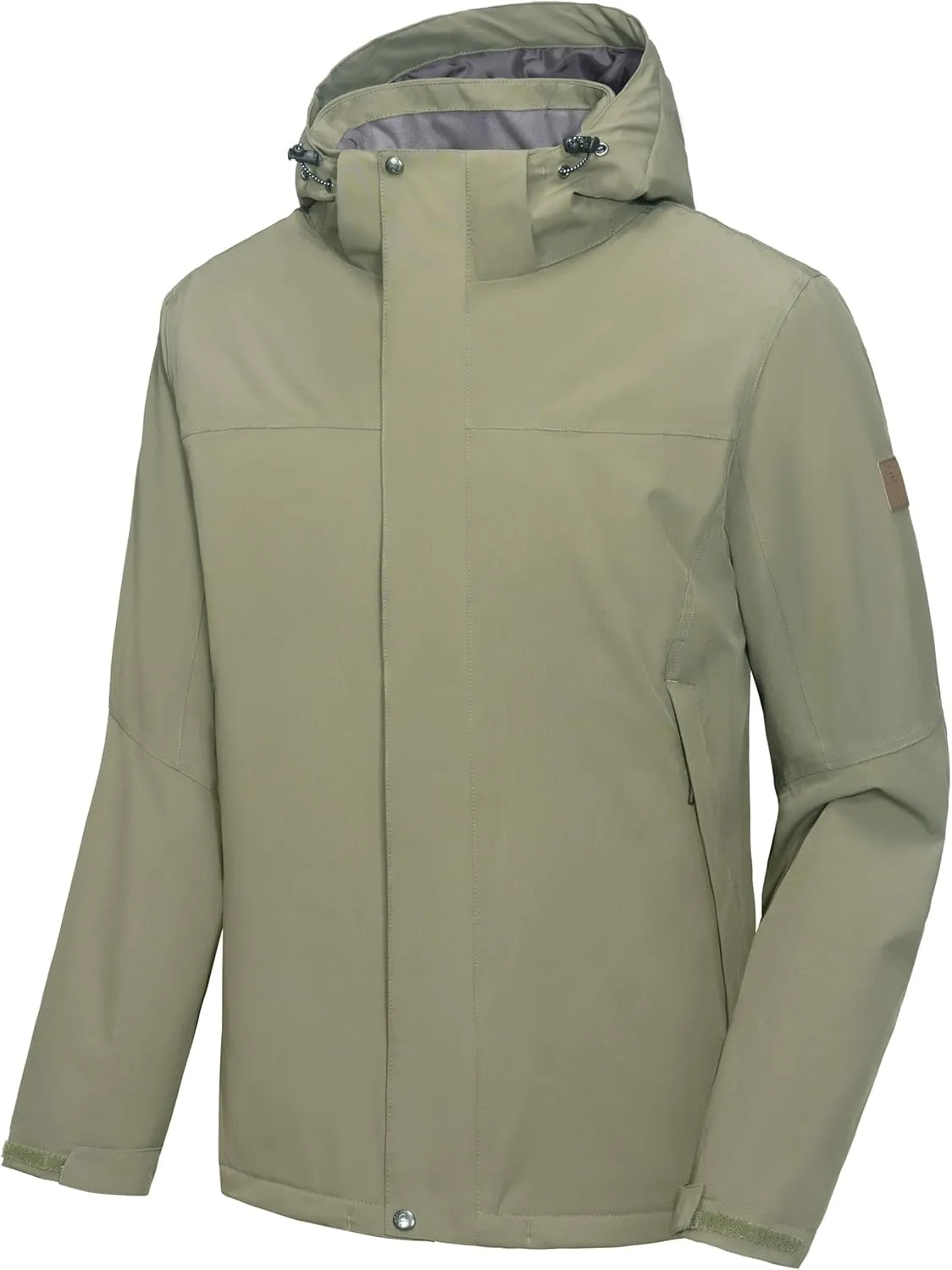 Little Donkey Andy Men's Waterproof Ski Snowboarding Jacket Windproof Warm Coat with Detachable Hood