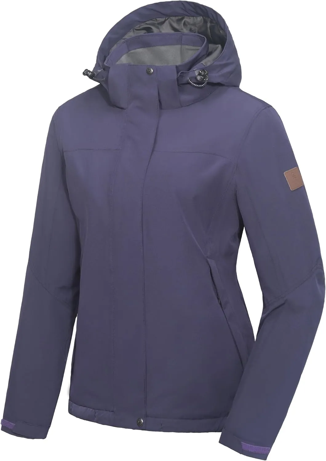 Little Donkey Andy Women's Waterproof Ski Snowboarding Jacket Windproof Warm Coat with Detachable Hood
