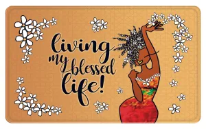 Living My Blessed Life Memory Foam Bath Mat