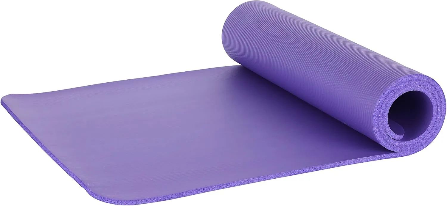 LOKATSE Home All Purpose Thick Yoga Mat with Carrying Strap High Density