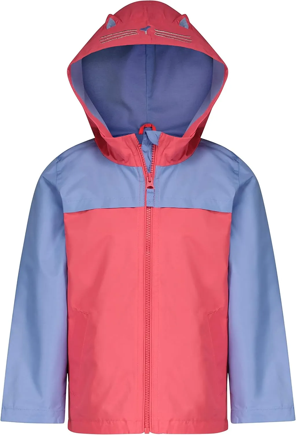LONDON FOG Girls Waterproof Rain Suit for Kids Hooded Jacket and Splash Pant Set
