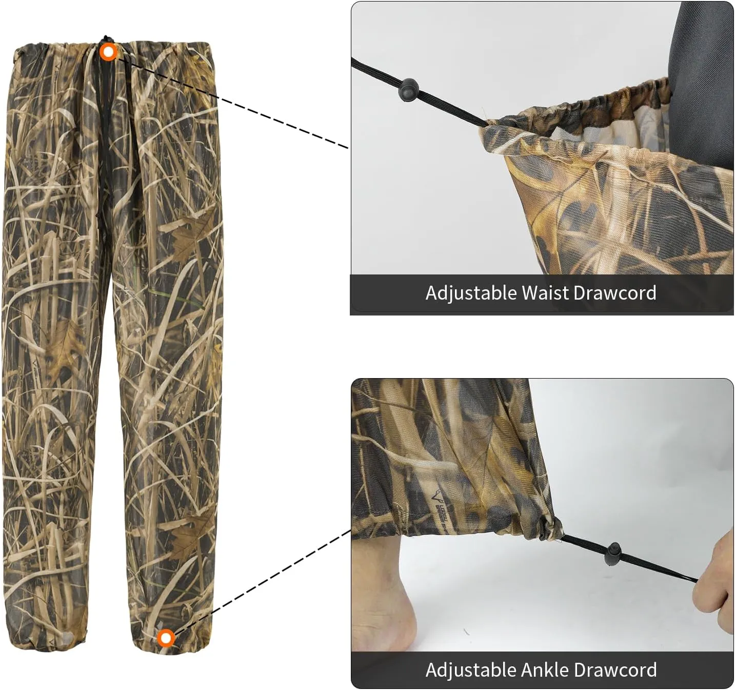 LOOGU Mosquito Suits, Net Bug Pants & Jacket Hood Sets - Ultra-fine Mesh - With Fishing, Hiking, Camping and Gardening