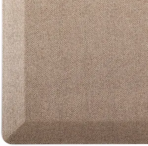 LUMI Anti Fatigue Cushioned Comfort Mats for Standing, 3/4 Thick Ergonomic Mats for Desk Office, Non-Slip, Ultra Soft, Memory Foam Rugs for Home, Kitchen, Laundry, 20"x48", Light Beige