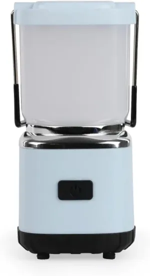 LUXPRO LP189 Mini Lantern - USB-C Rechargeable Camping Light - with 4 Lighting Modes - Dimmable LED Portable Lantern for Hiking & Emergency - Handy Compact Design - Blue