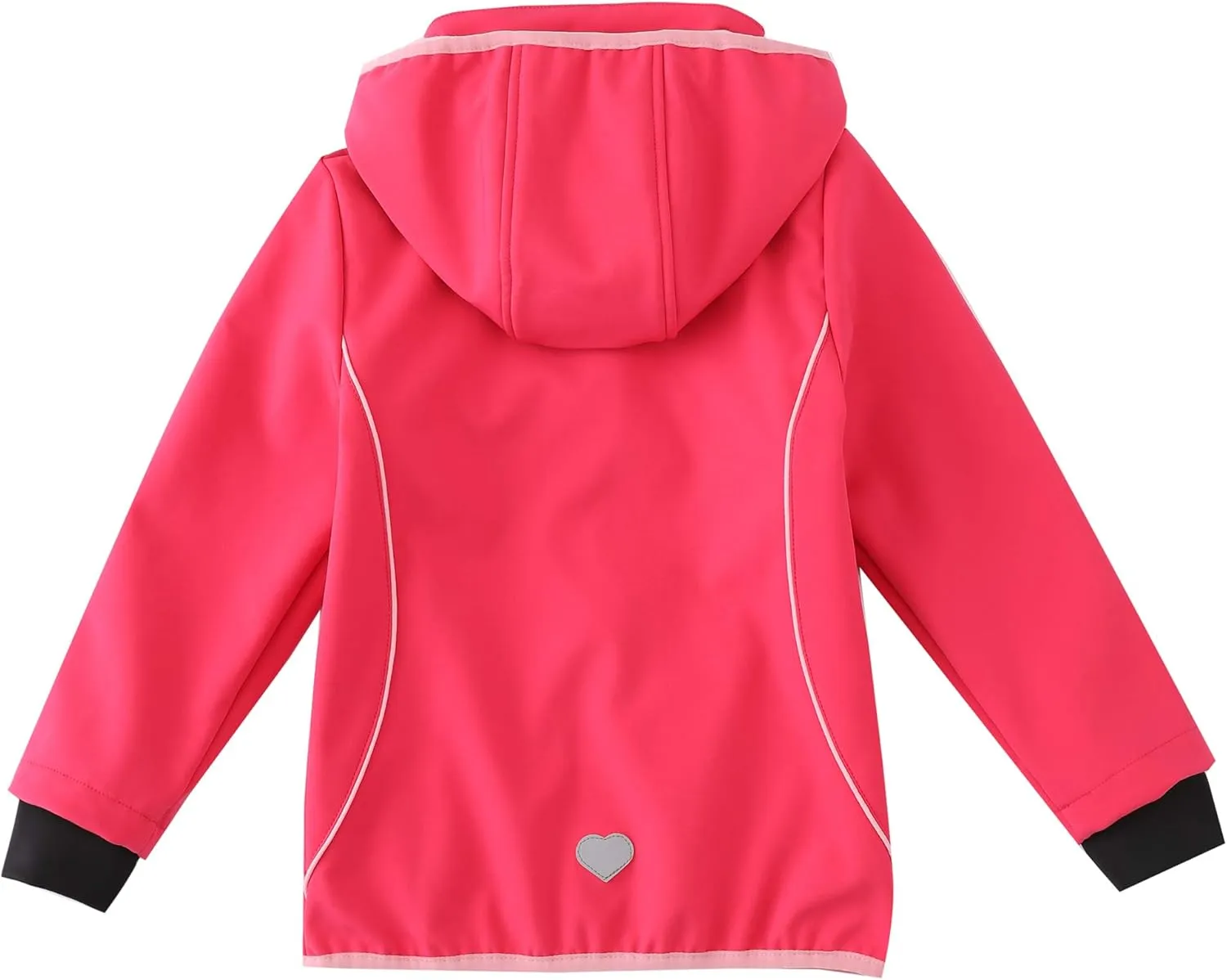 M2C Girls Hooded Fleece Lined Waterproof Windproof Jacket