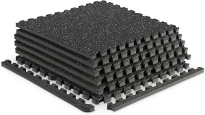 Marcy EVA Foam Interlocking Flooring Mat High Density Non-Slip Tiles for Fitness Equipment, Workout Cushion and Floor Protection