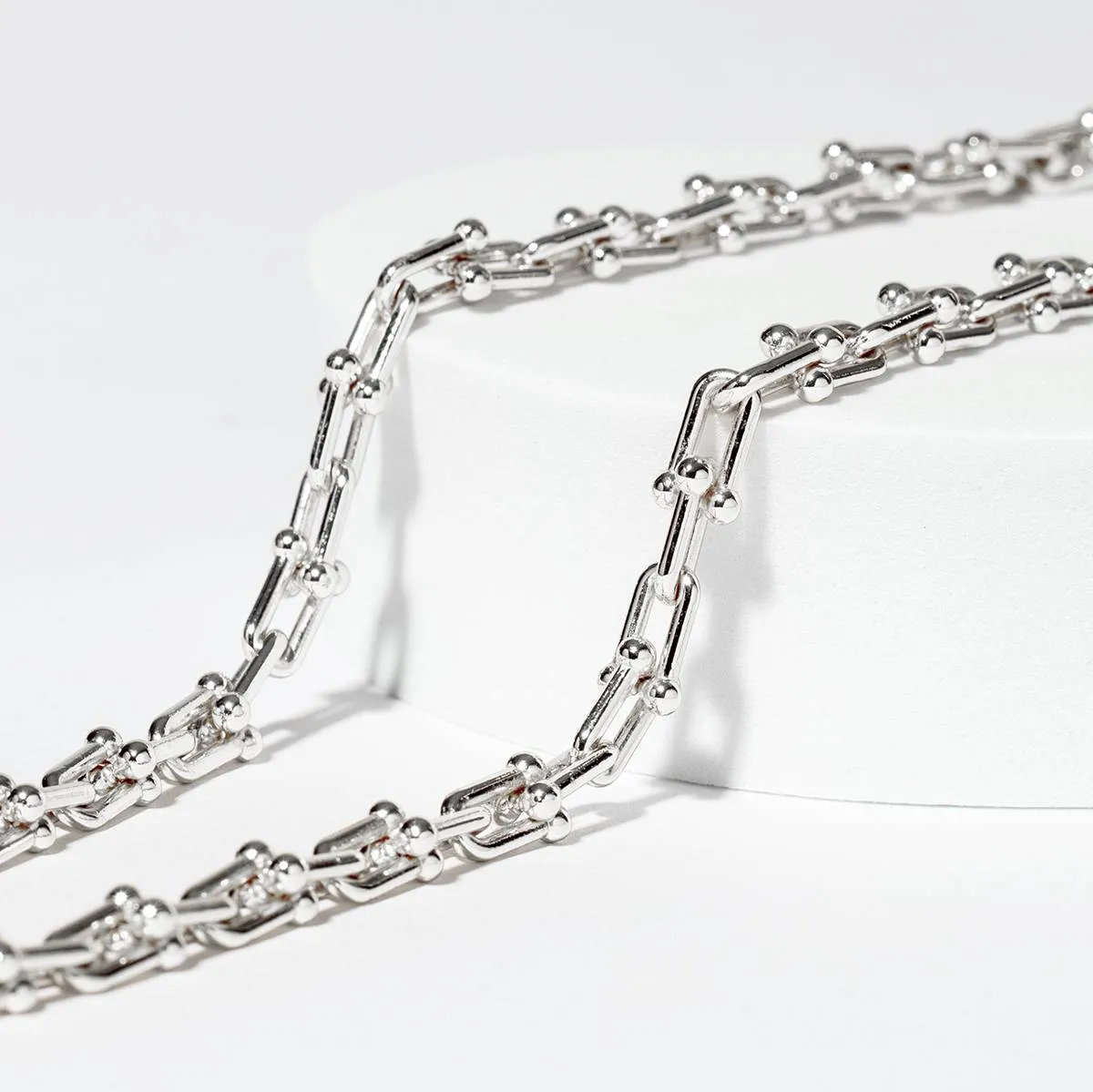 Martina Silver Link Necklace