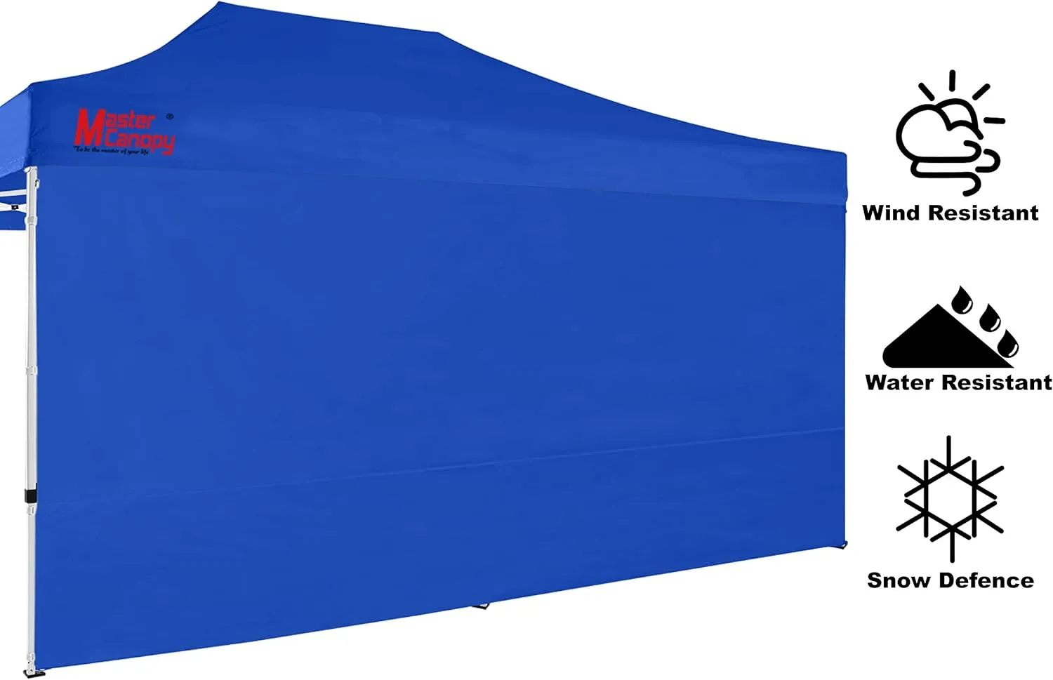 MASTERCANOPY Instant Canopy Tent Sidewall for 10x20 Pop Up Canopy, 1 Piece, Blue