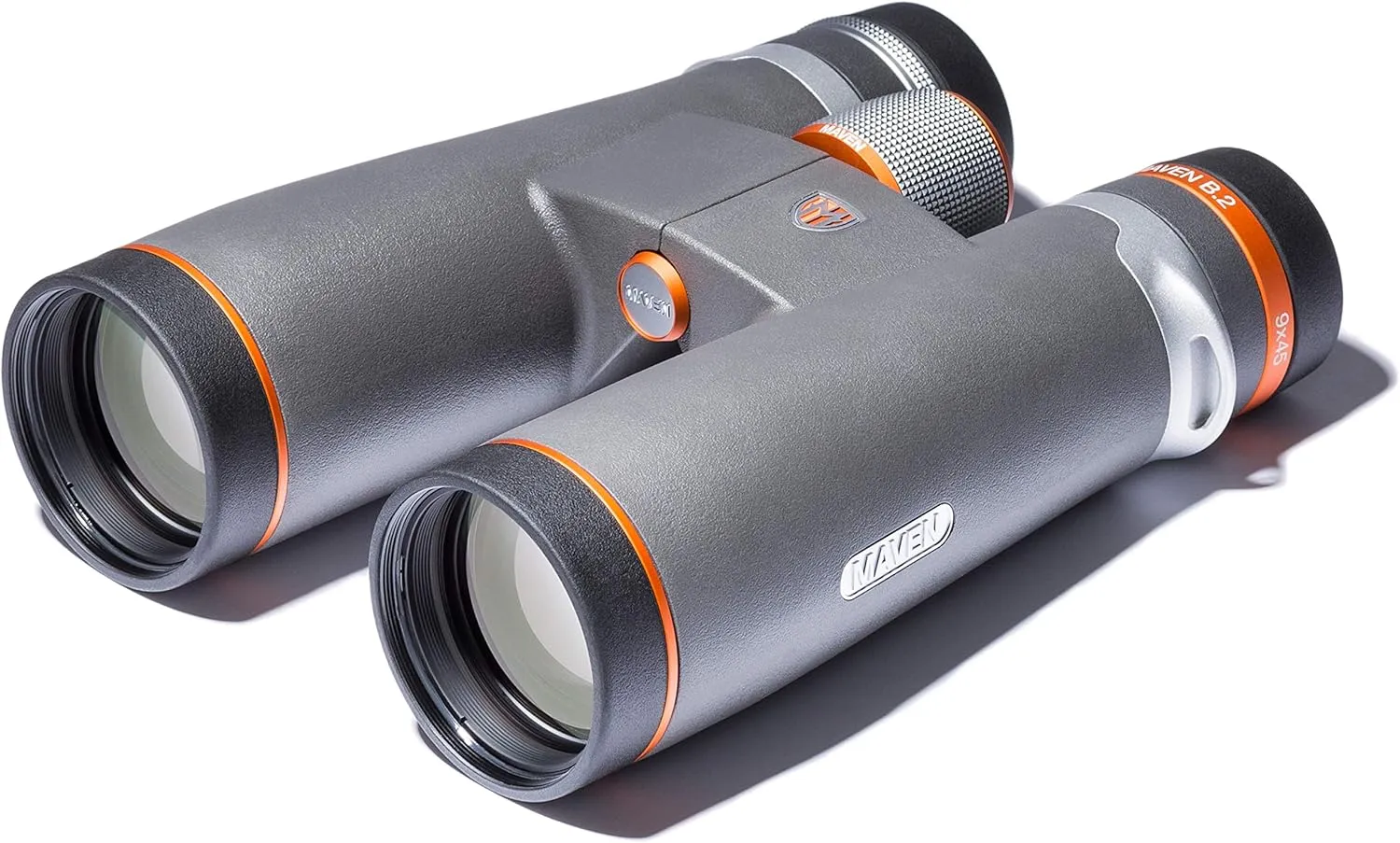 Maven B2 45 mm ED Binocular (11X45, Gray/Orange)
