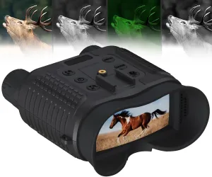 MAYKEA Head Mounted Binocular Night Vision Goggles, 8X Digital Zoom, IP54 Level Waterproof, with 2.7 Inch Ultra HD TFT Screen, for Outdoor Wildlife Observation
