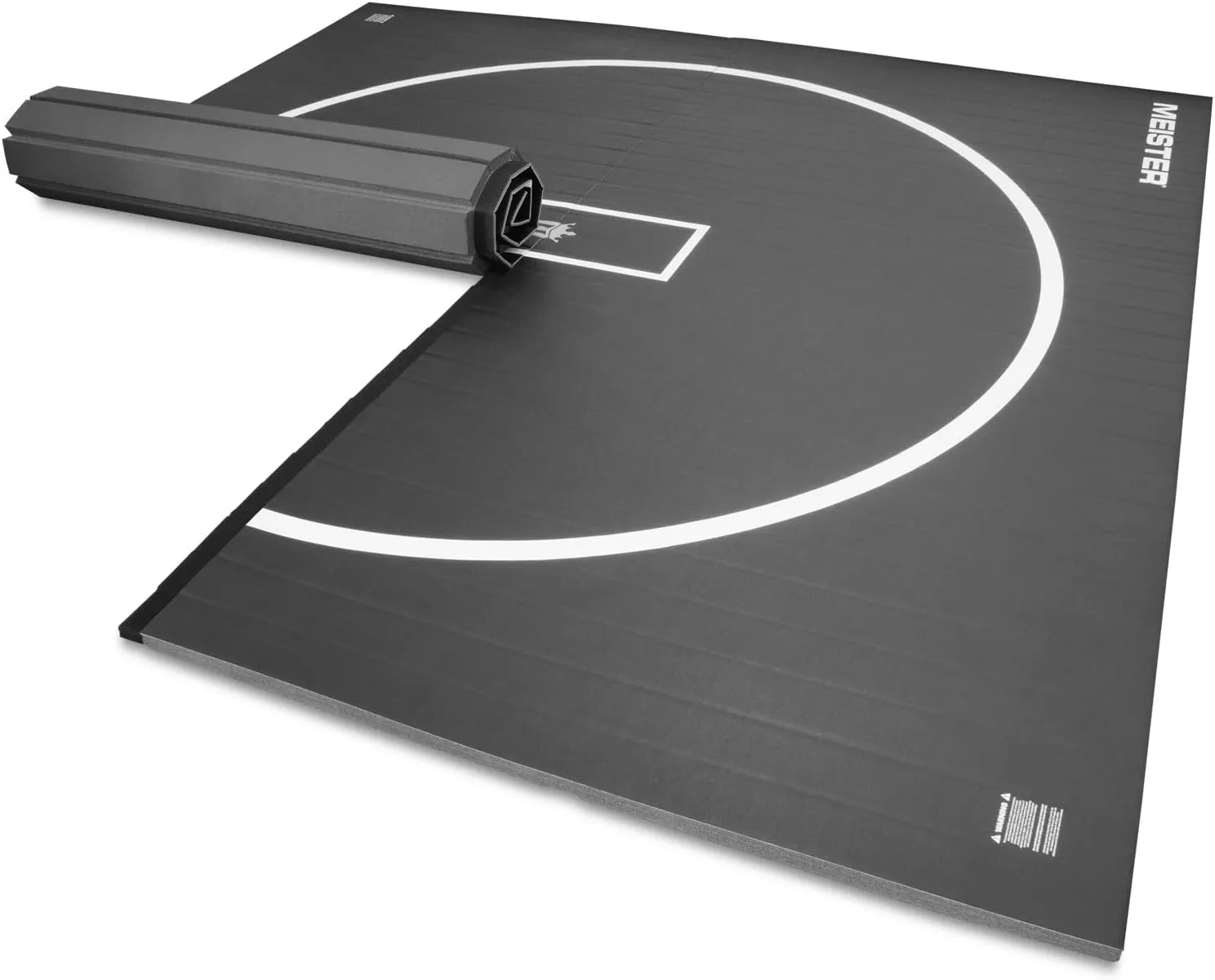 Meister FlexFloor Wrestling Mat - 10ft x 10ft Roll-Up Pro Training Mat for Home & Gym