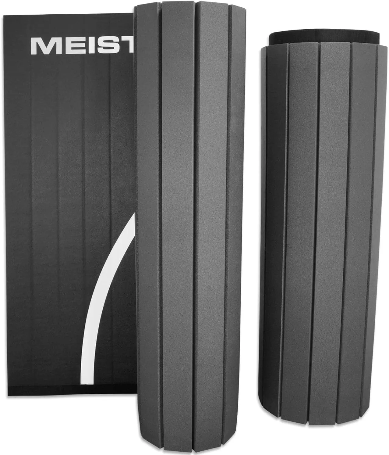 Meister FlexFloor Wrestling Mat - 10ft x 10ft Roll-Up Pro Training Mat for Home & Gym
