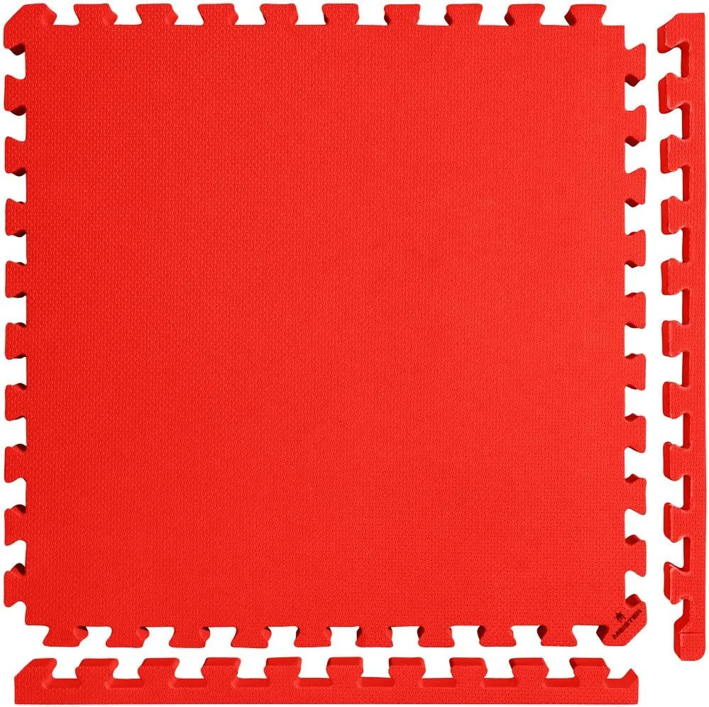 Meister X-THICK 1.5" Interlocking EVA Foam Mats - 2X Cushion for Wrestling, MMA Takedowns & Gymnastics - 2'x2' Tiles