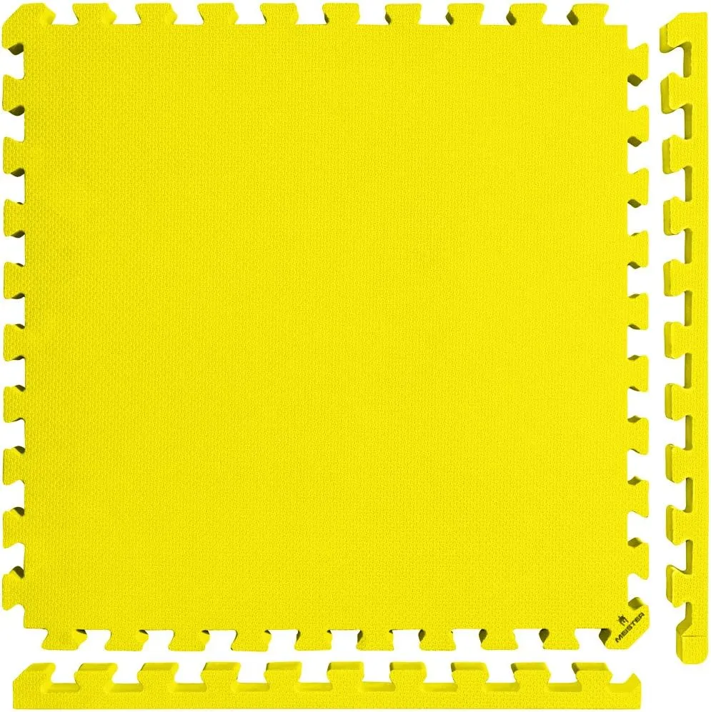 Meister X-THICK 1.5" Interlocking EVA Foam Mats - 2X Cushion for Wrestling, MMA Takedowns & Gymnastics - 2'x2' Tiles