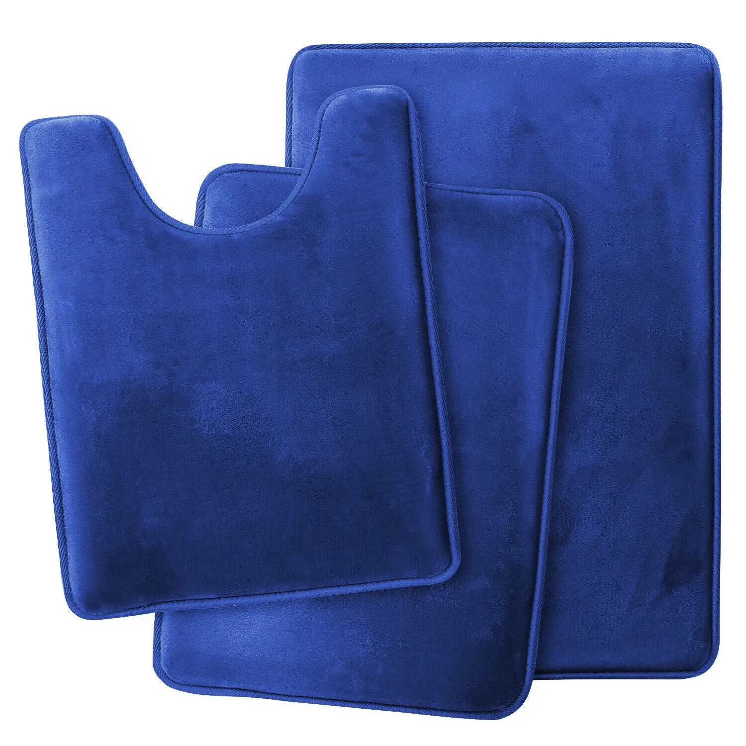 Memory Foam Bath Mat - Absorbent Bathroom Rugs Set