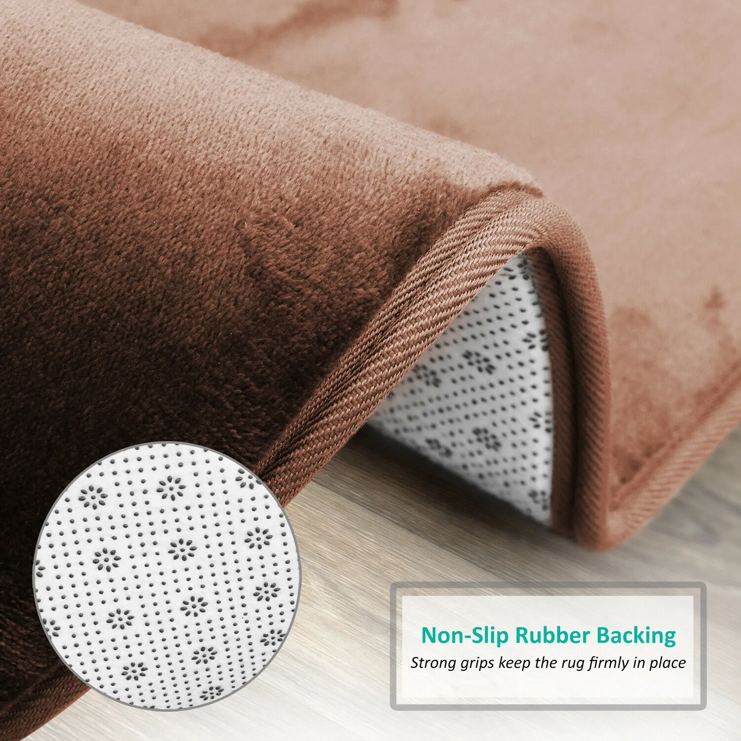 Memory Foam Bath Mat - Absorbent Bathroom Rugs Set