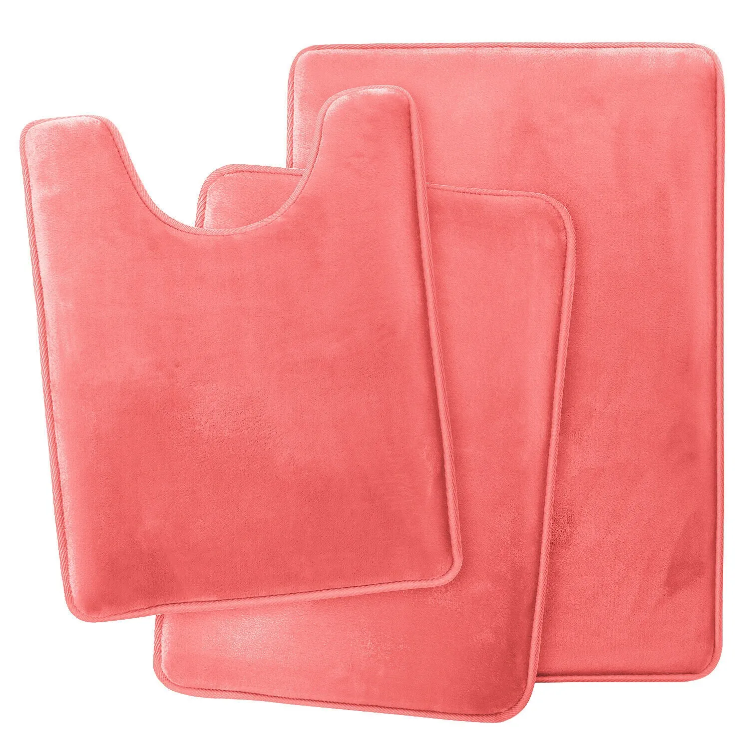 Memory Foam Bath Mat - Absorbent Bathroom Rugs Set