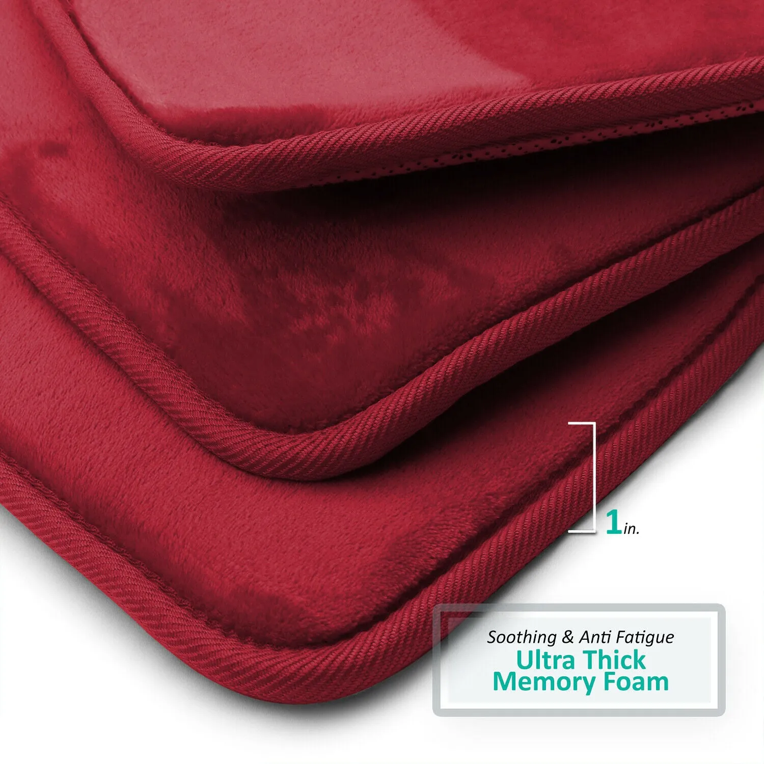 Memory Foam Bath Mat - Absorbent Bathroom Rugs Set