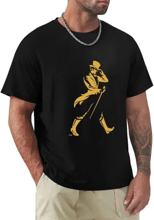 Men’s Boys Short Sleeve Johnnie Music Walker Top Casual Slim Fit Sweat Proof Jersey Shirt for Tennis Surf Game