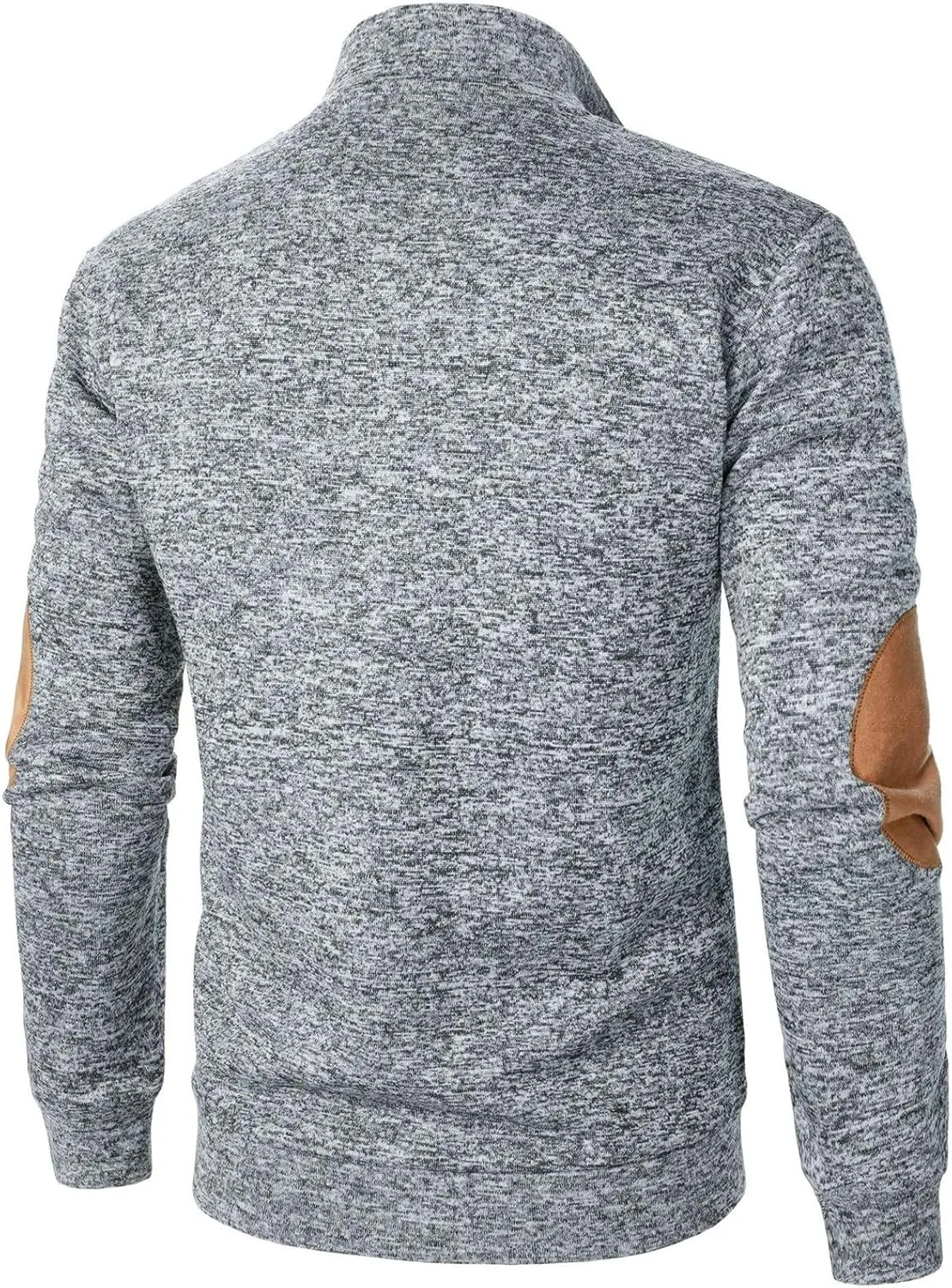 Men's Casual Pullover Sweatshirt 1/4 Button Down Stand Collar Slim Fit Long Sleeve Tops Lightweight Tactical Sweater