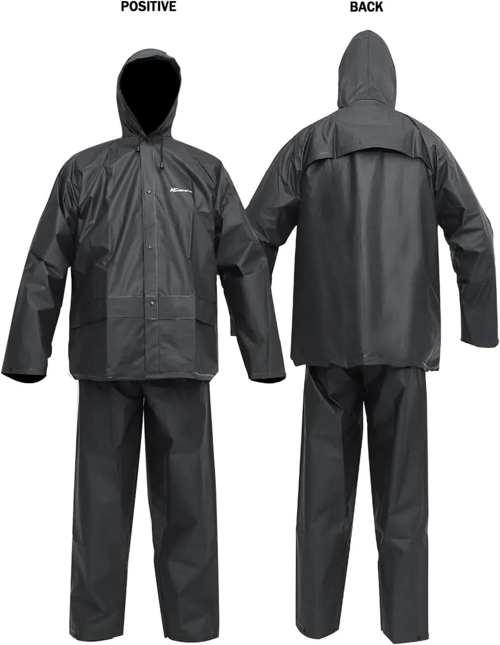 Men's Rain Suit Waterproof Rain Work Gear Ultra-Lite Rain Jacket and Pants Rainwear