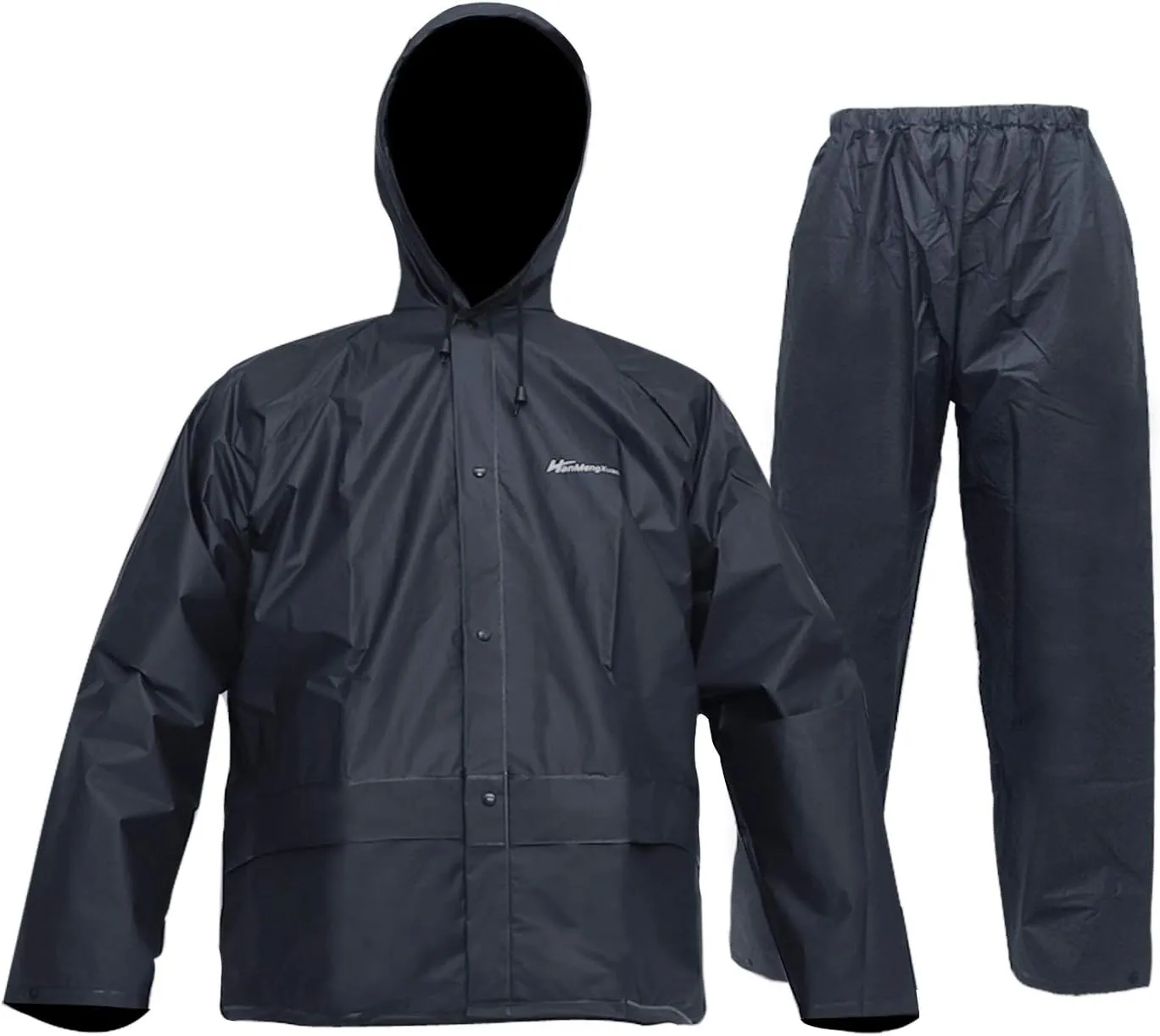 Men's Rain Suit Waterproof Rain Work Gear Ultra-Lite Rain Jacket and Pants Rainwear