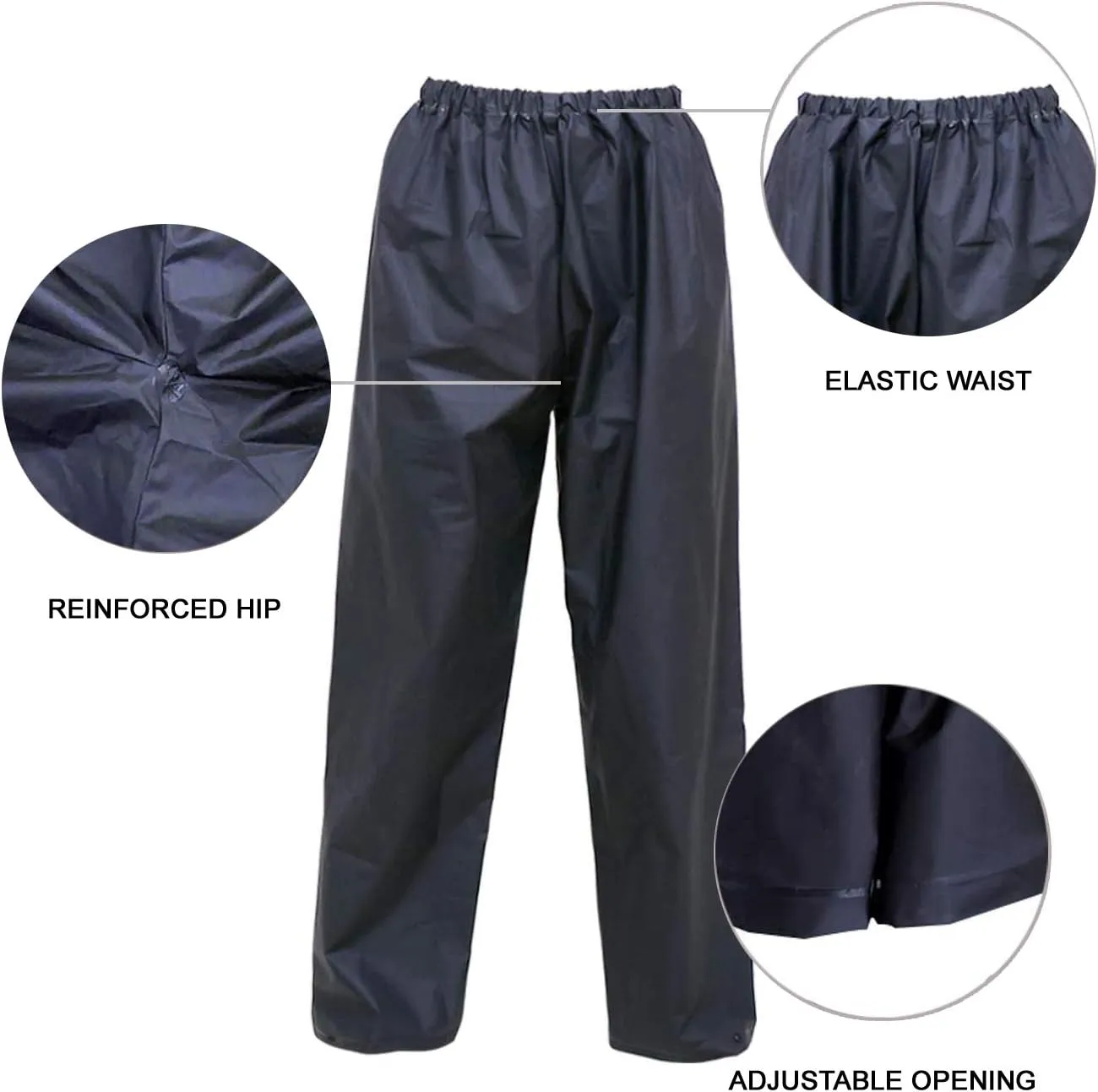 Men's Rain Suit Waterproof Rain Work Gear Ultra-Lite Rain Jacket and Pants Rainwear