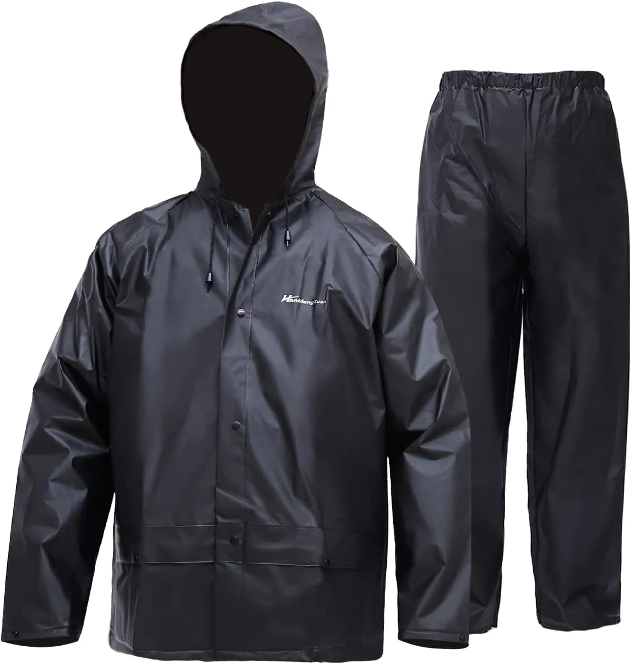 Men's Rain Suit Waterproof Rain Work Gear Ultra-Lite Rain Jacket and Pants Rainwear