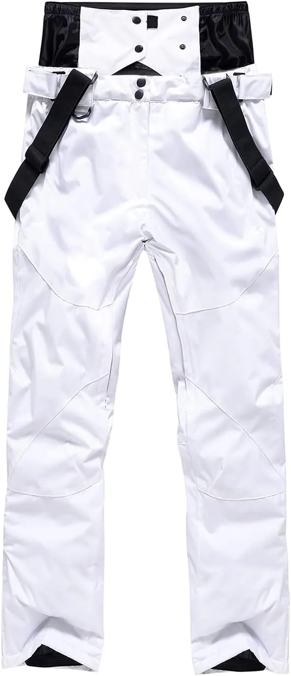 Mens Ski Jacket and Pants Set Ski Suit Winter Waterproof Windproof Hooded Snow Coat 2 Pieces Snowboarding Snowsuits