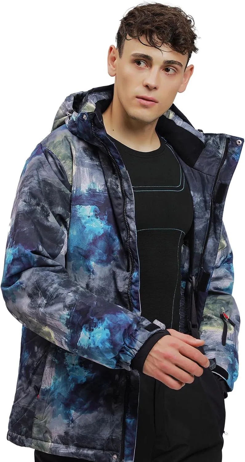 Mens Ski Jacket and Pants Set Waterproof Snow Suit Mountain Windproof Snowboard Jacket Winter Outdoor Ski Suit