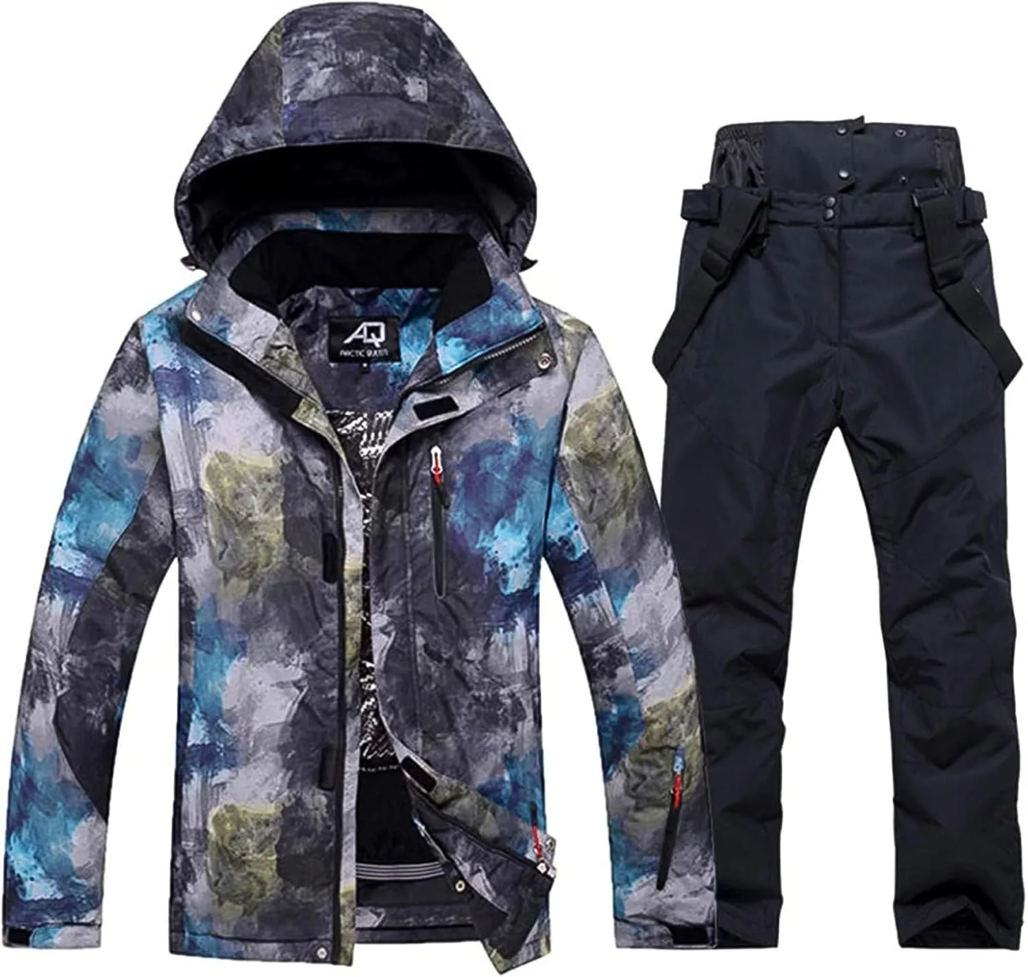 Mens Ski Jacket and Pants Set Waterproof Snow Suit Mountain Windproof Snowboard Jacket Winter Outdoor Ski Suit