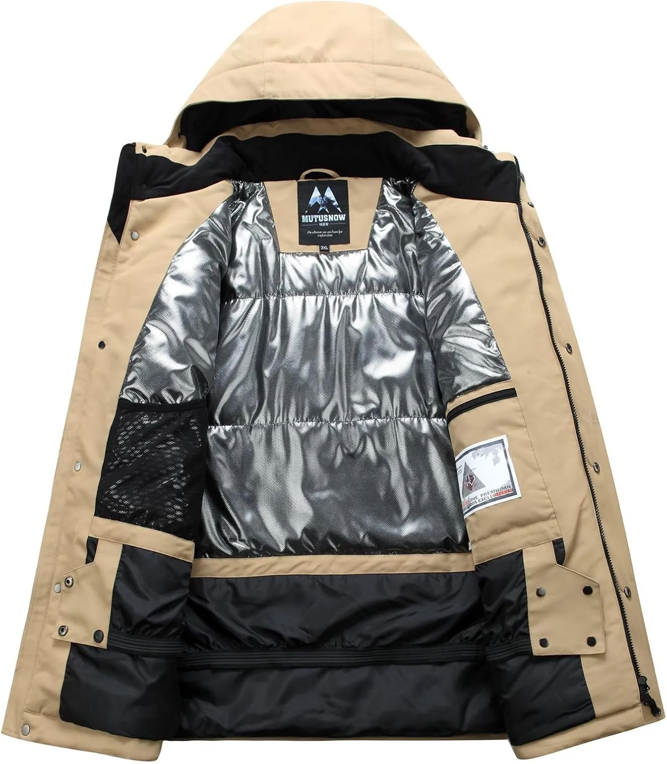 Men's Ski Jacket and Pants Set Waterproof Snowsuit Windproof Snow Suit Winter Outdoor Ski Suit