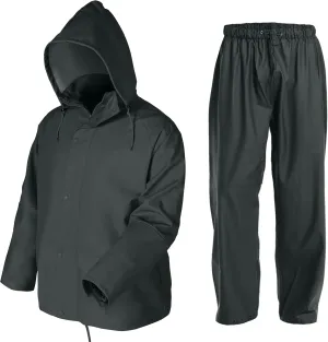 Men's Workwear Rain Suit - Hi Vis Waterproof Jacket&Pants 3-piece Set, Foul Weather Gear for Safety