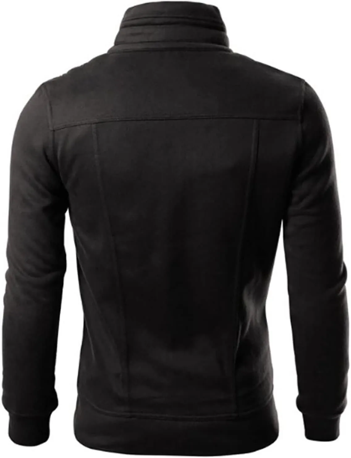 Men's Zip Up Hoodie Lightweight Button Fly Slim Fit Long Sleeve Cotton SweatShirt Fashion Stand Collar Sports Jackets