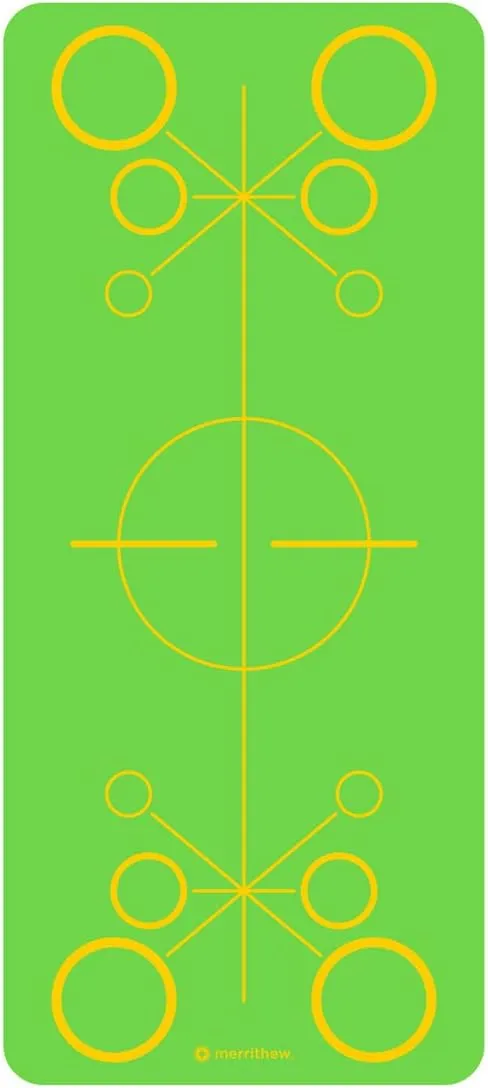 Merrithew Alignment Exercise & Yoga Mat, Green, 0.015"/4mm