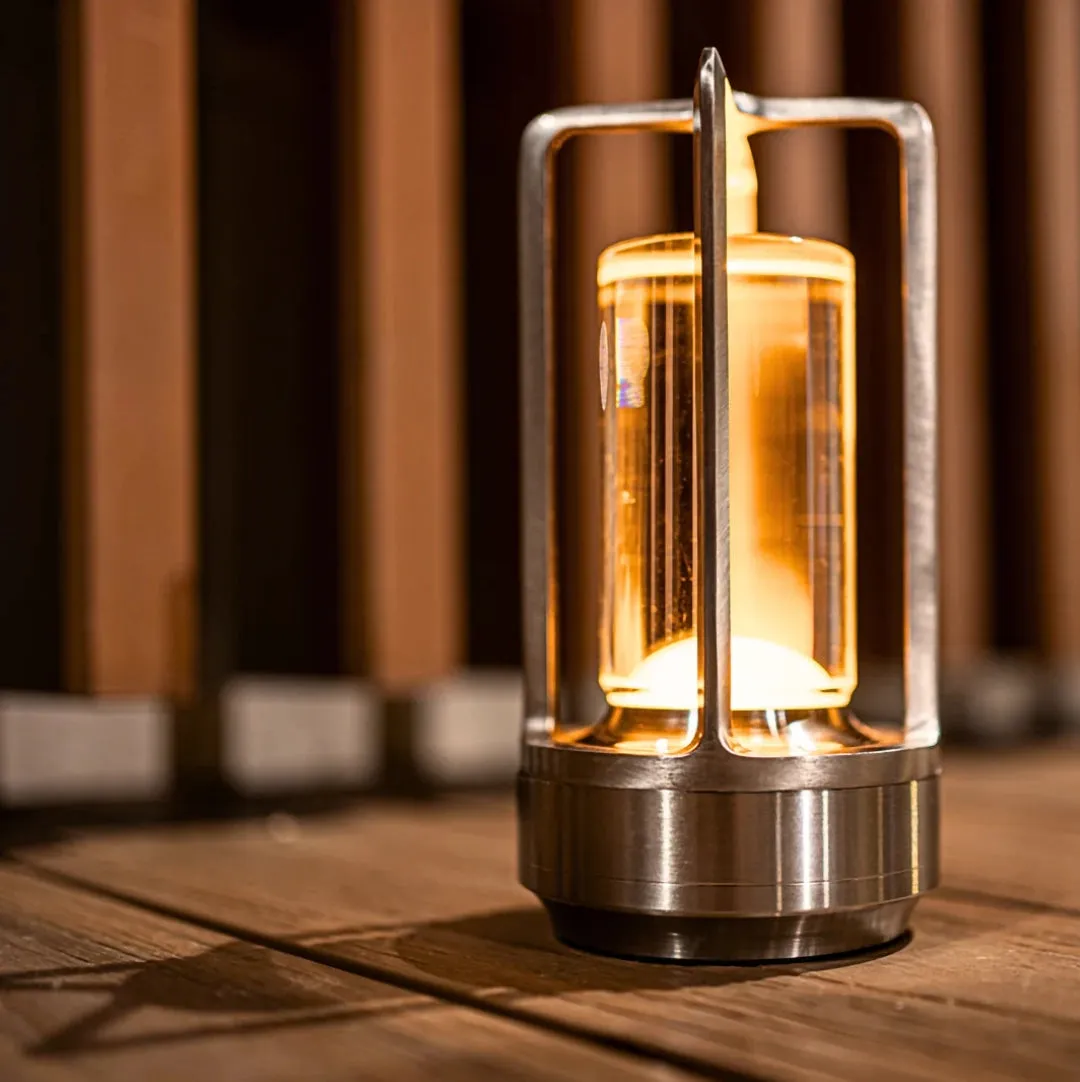Modern LED Lantern - Portable Cordless Rechargeable Lamp