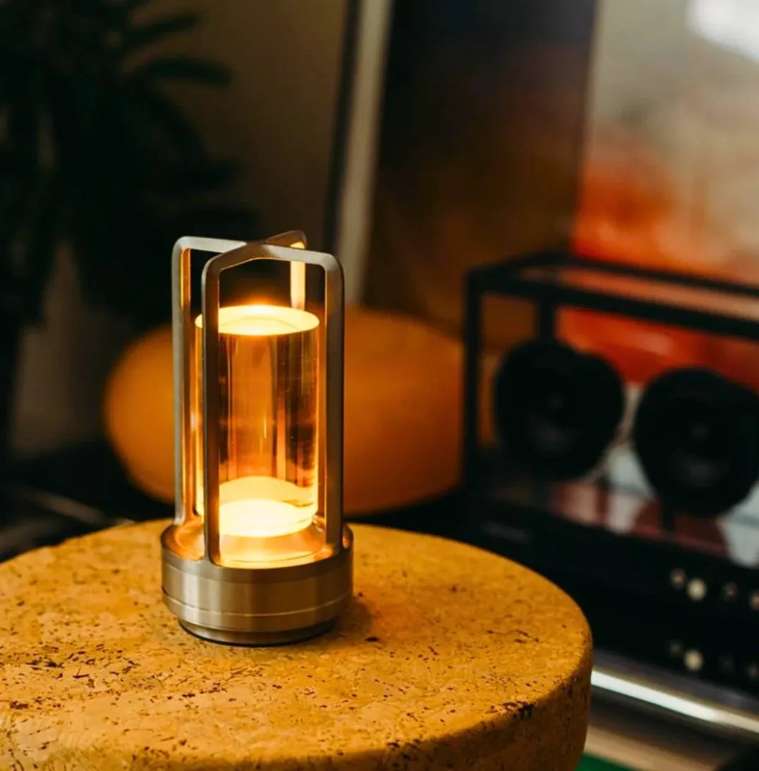 Modern LED Lantern - Portable Cordless Rechargeable Lamp