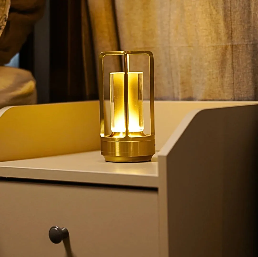 Modern LED Lantern - Portable Cordless Rechargeable Lamp