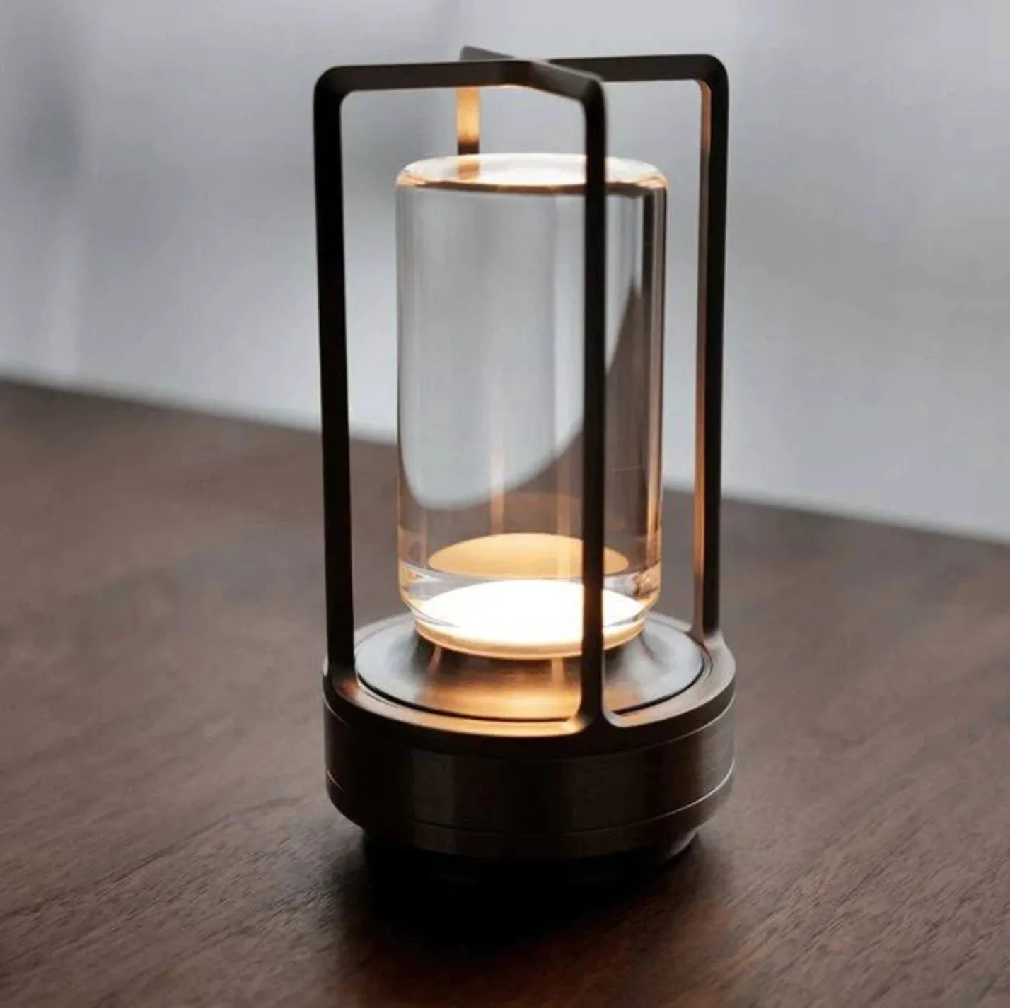 Modern LED Lantern - Portable Cordless Rechargeable Lamp