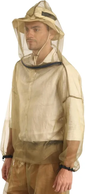 Mosquito Jacket - Net Bug Mesh Jacket w/Hood for Outdoor Protection from Bugs, Flies, Gnats, No-See-Ums & Midges - Mosquito Proof Clothing for Men & Women - w/Free Carry Pouch