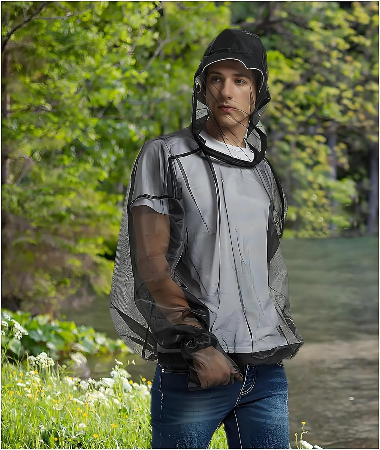 Mosquito Netting Insect Repellent Clothing Mosquito Bug Jacket Full Body Mosquito Net Suit Mosquito Shirt Proof Resistant